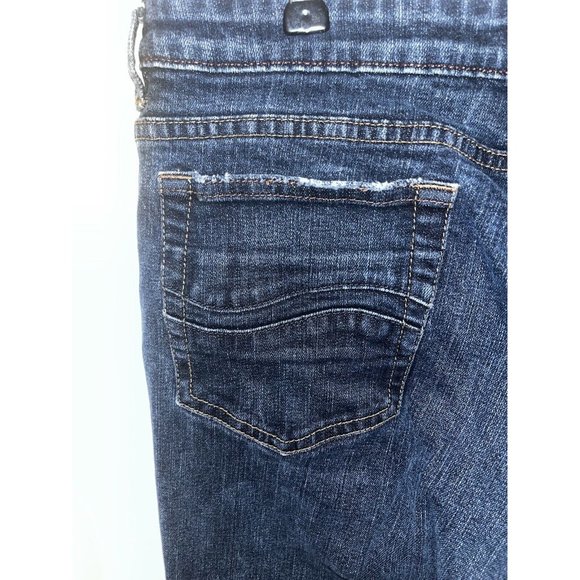 Lee One True Fit Jeans Women 11 32 X 28 Straight Leg Stretch Blue Denim - Picture 7 of 11